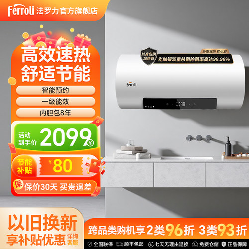 法罗力3000W速热一级节能热水器