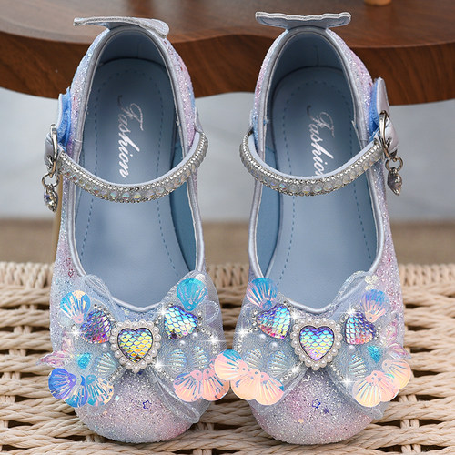 女童亮片软底水晶鞋小皮鞋
