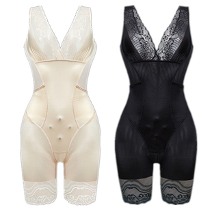 塑身连体衣收腹收胃束腰提臀收大腿后脱式 开档女薄款