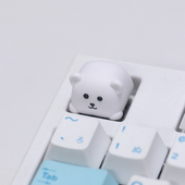 自嘲熊键帽机械键盘键帽创意树脂个性 键帽可爱按键自嘲熊周边esc