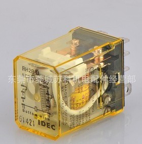 IDEC原装正品和泉中间继电器RH2B-UAC220-240大8脚继电器RH2B,10A