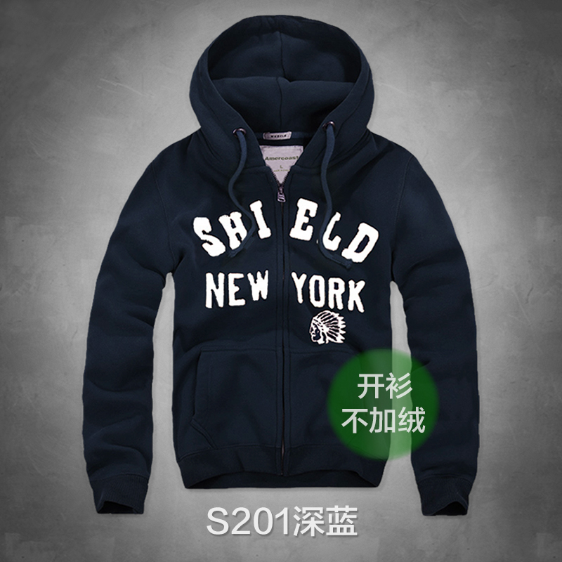 thumbnail for American Coast AF Sweatshirt Men's New Fall/Winter Cardigan Zipper Hoodie Thickened Fleece Cotton Hooded Jacket