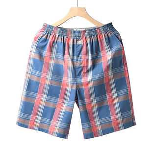 七匹狼阿罗裤男生长款宽松内裤男士纯棉哈罗裤四角裤睡眠大裤衩子