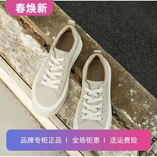 名人烟斗男鞋新款复古板鞋男春季百搭厚底增高休闲鞋基础百搭鞋子