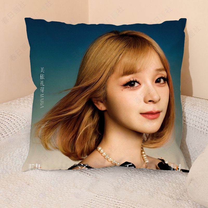 美依礼芽maria抱枕方形枕头水桥舞周边沙发卧室坐靠垫枕头套子diy