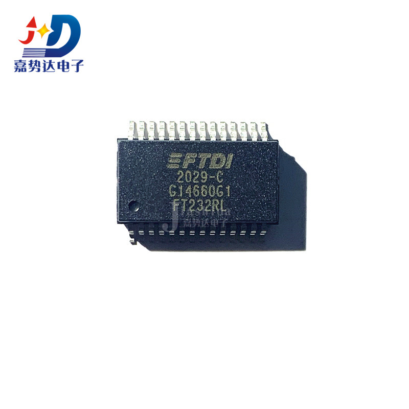 FT232RL-REEL 丝印： FT232 USB接口集成电路 SSOP28 全新