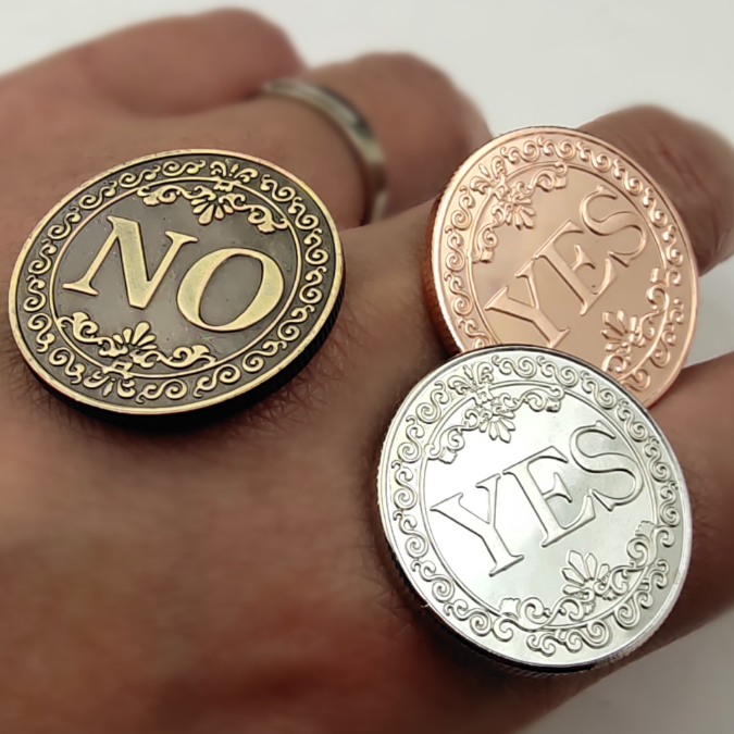 魔术币怪盗基德抖音同款道具 肯尼迪半美元手指转硬币25mm币30mm