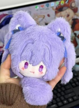 正品同人原周边神魔刻晴毛绒团子挂件发声Keqing宝贝挂饰送人礼物