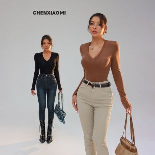 欧美辣妹显瘦修身 厢房梦 百搭时尚 秋冬上衣 Z642 蜜蜜家