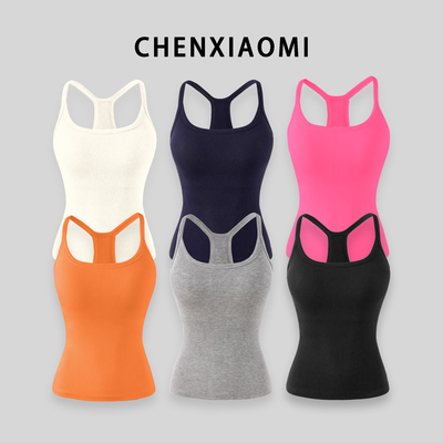 【蜜蜜家】欧美辣妹带可拆外扩胸垫美式背心上衣 WD/K1366