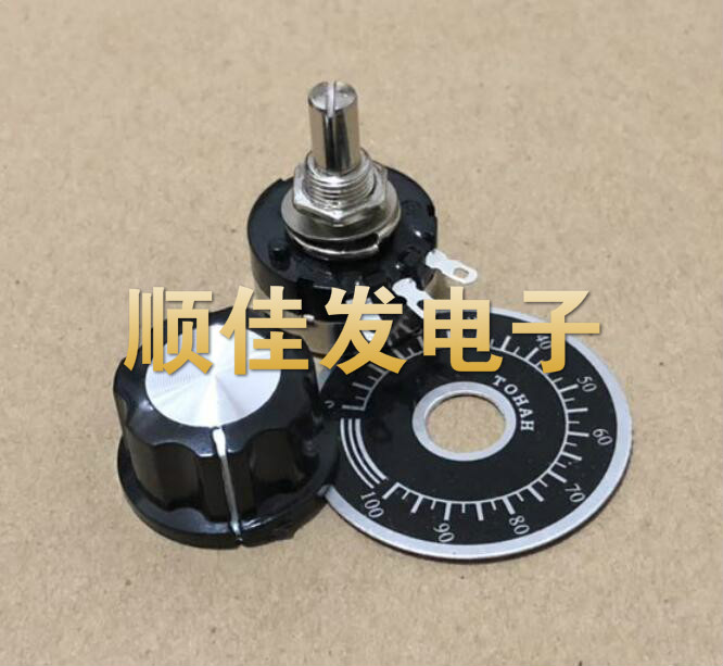 全新RV24YN20S B105 1M可调电阻单圈优质碳膜电位器刻度片+A03旋