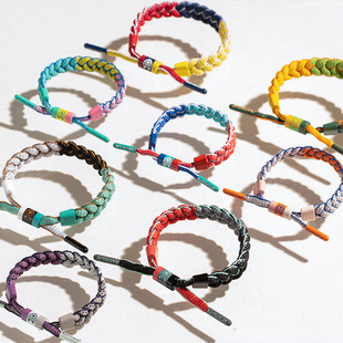 RASTACLAT官方正品小狮子 撞色系列 经典男女情侣礼物鞋带手链绳