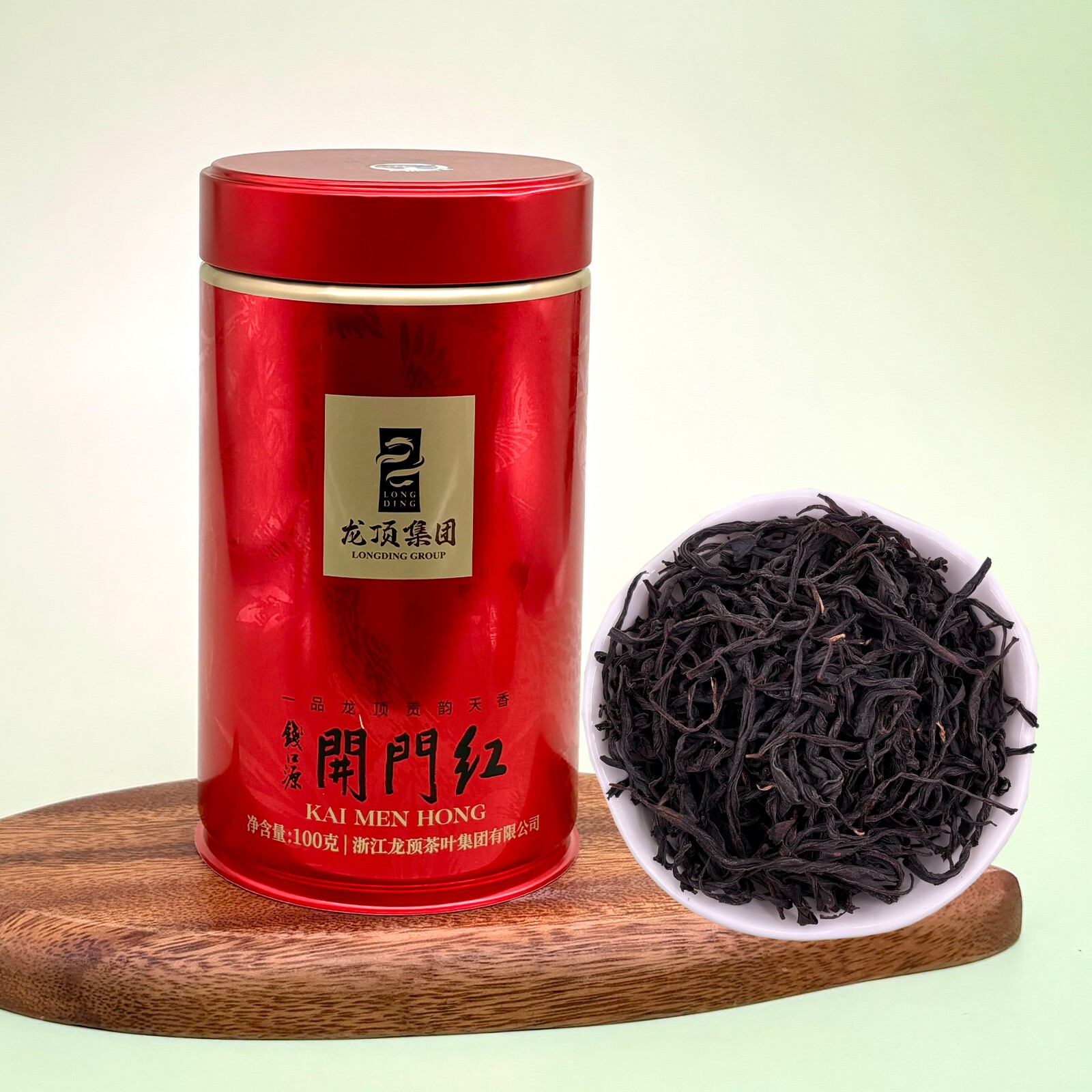钱江源开门红一级红茶茶叶简装罐装100g
