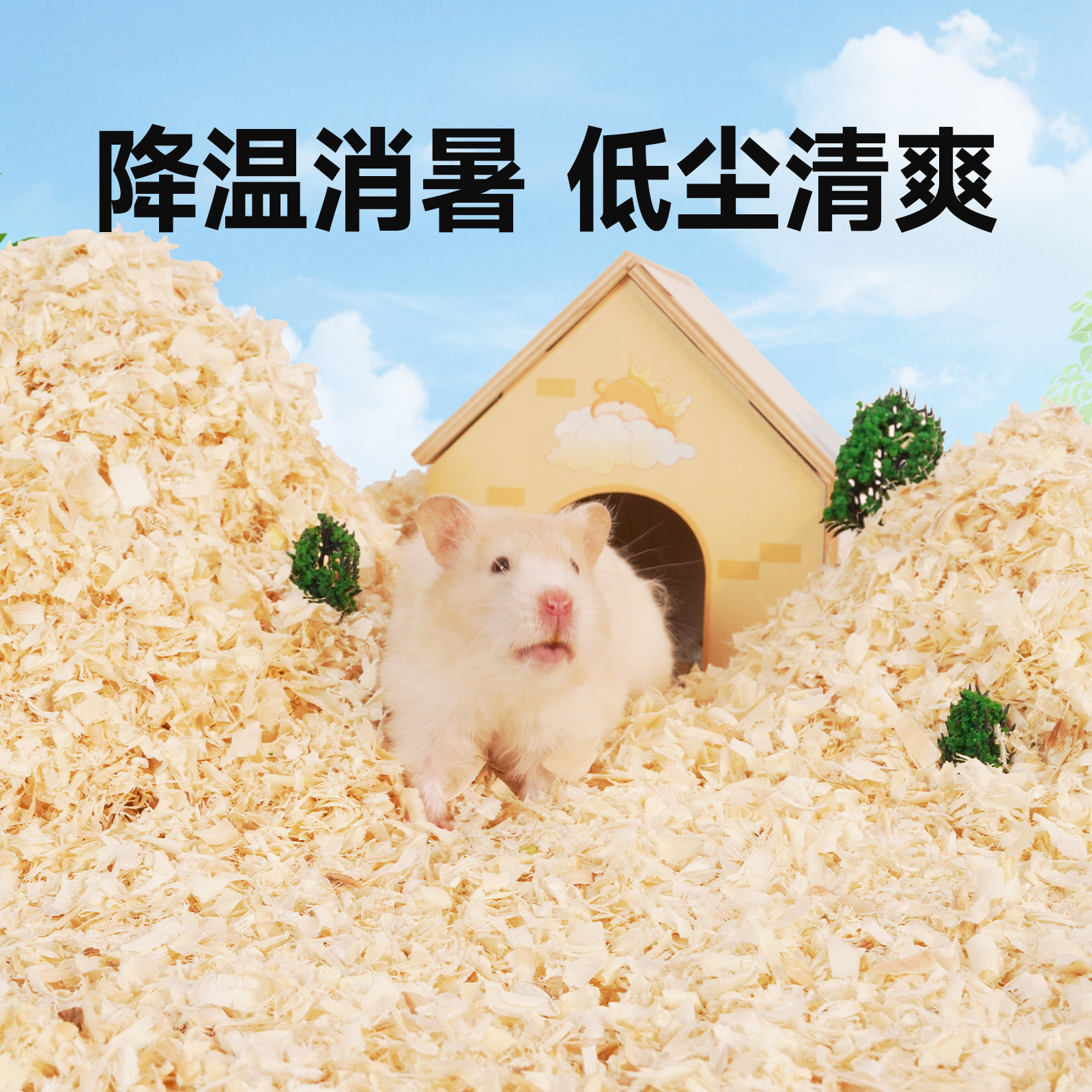 再再黑科技仓鼠桦木木屑降温消暑