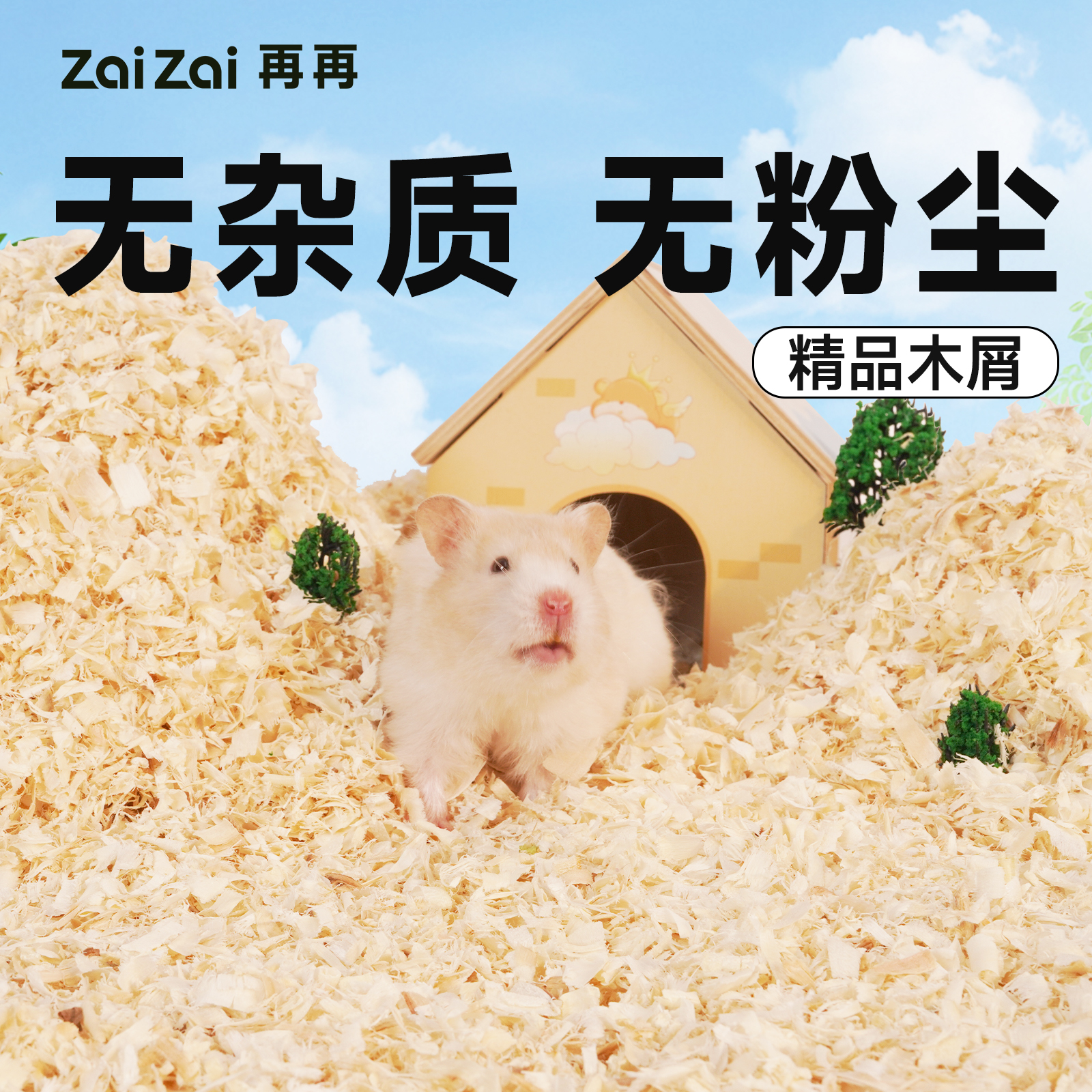 再再黑科技仓鼠桦木木屑除臭无尘