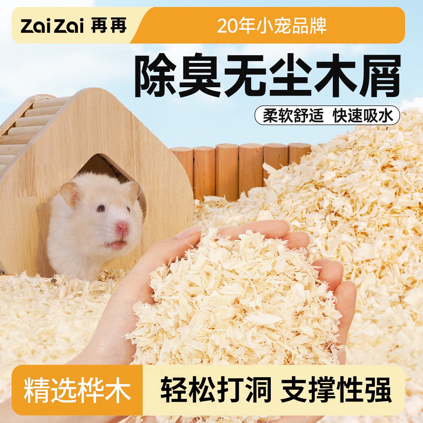 再再仓鼠木屑垫料除臭无尘柔软