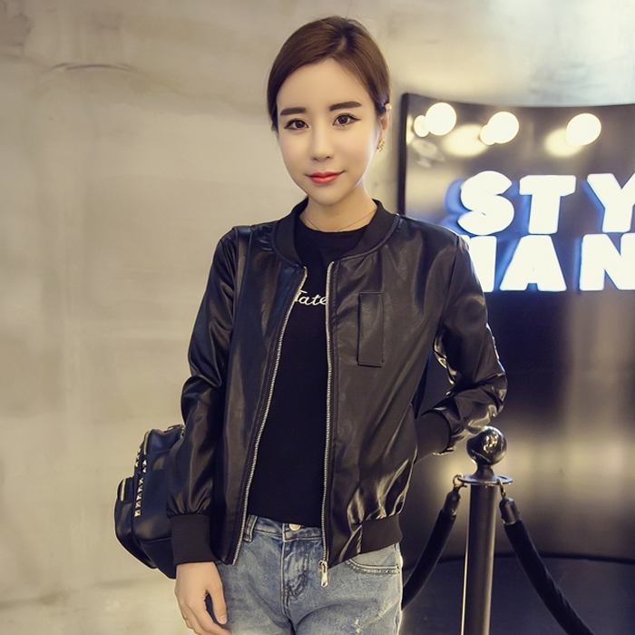春秋装新款韩版时尚春秋皮衣