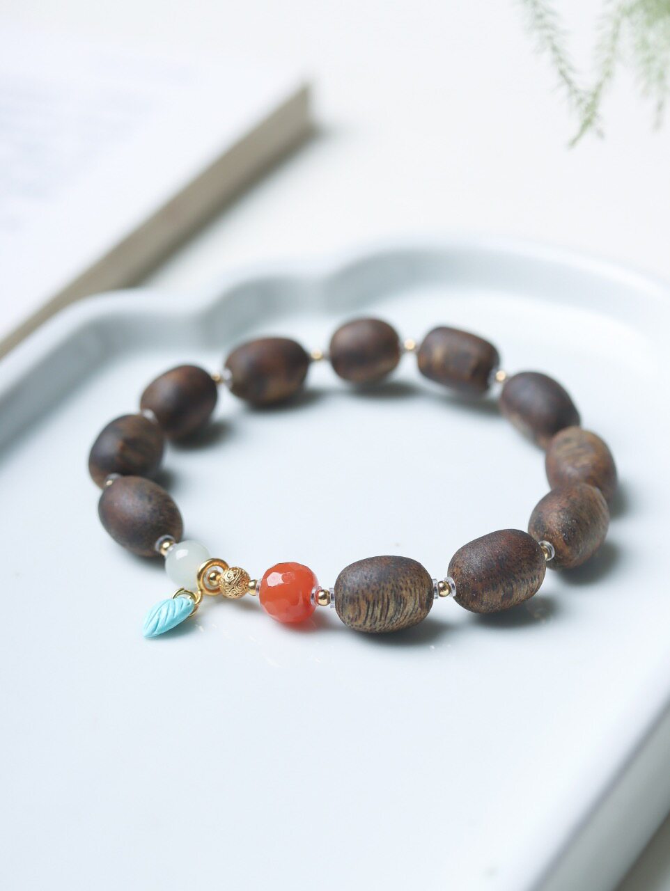 含元沉香天然棋楠DIY手串新中式男女款文玩随形真品手链礼物念珠