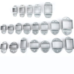 护栏固定座镀锌底座围栏铁艺配件方管连接件阳台栏杆卡扣