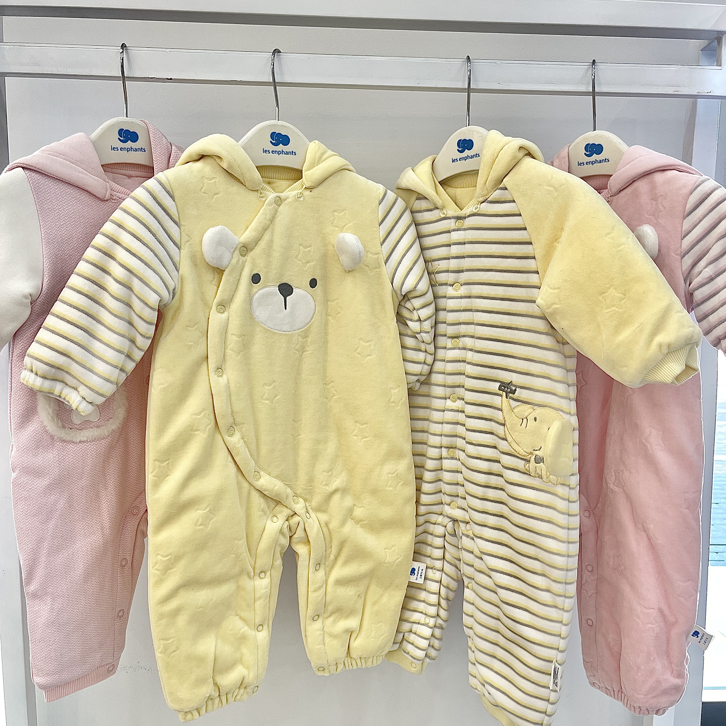 丽婴房专柜反季正品连体爬服棉衣