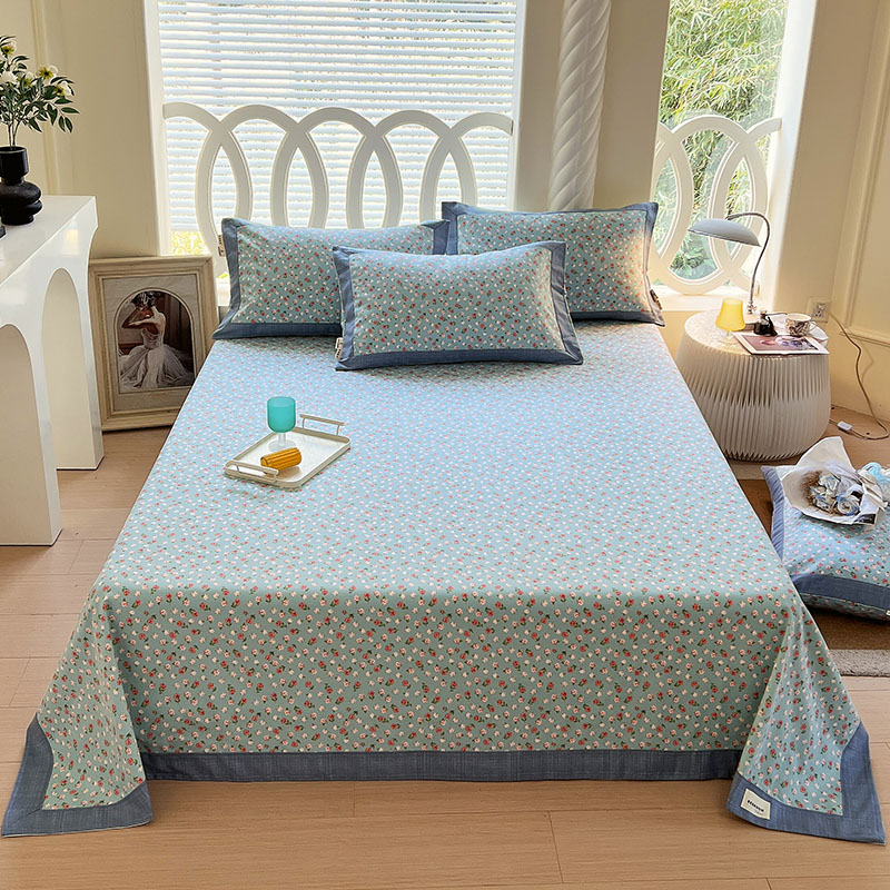 a類老粗布全棉親膚床蓋