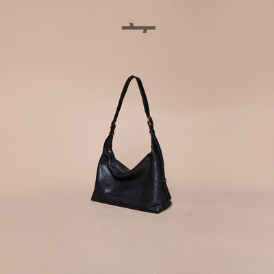 【张昕懿同款】食草堂hobo包2025新款单肩腋下包水染植鞣羊皮松弛