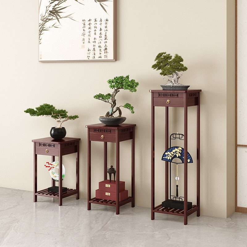 新中式花架客厅2025新款置地间的花盆托架室内盆景摆放架,住宅家具,花架/花几,淘宝优惠券,粉丝福利购,淘宝优惠卷