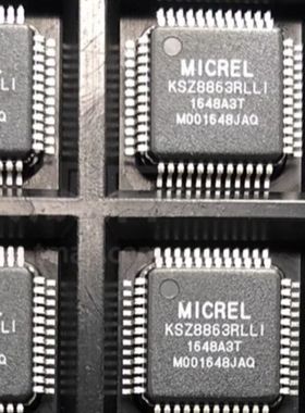 原厂供应KSZ8863RLLI 以太网 IC 封装LQFP48 全新原装