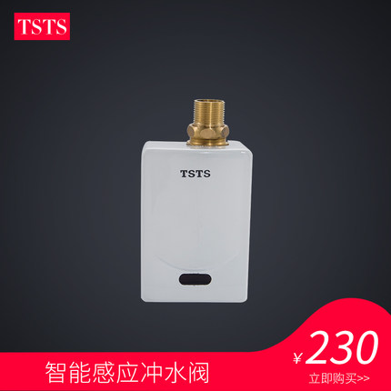 tsts 明装大便感应器 全自动感应大便器 冲水阀冲水器