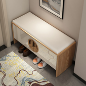 换鞋 凳家用门口可坐式 穿鞋 新中式 凳进门入户鞋 柜坐凳一体软包凳面