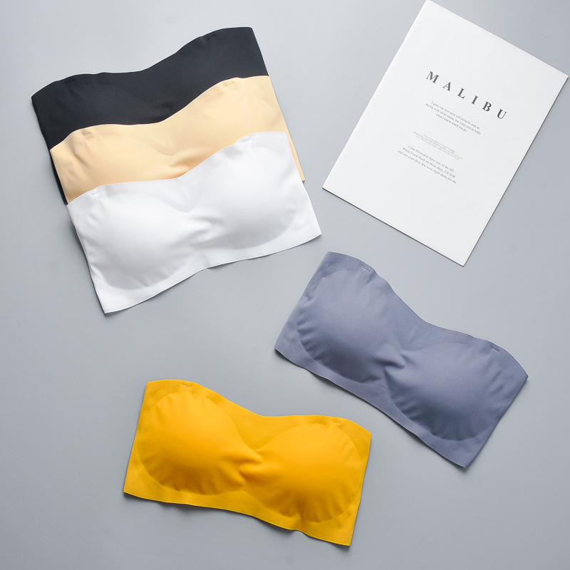 冰絲無痕無肩帶無鋼圈抹胸裹胸