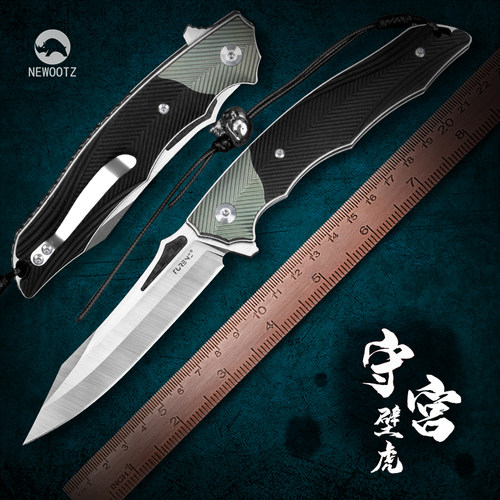 山特维克粉末钢折刀便携露营刀具