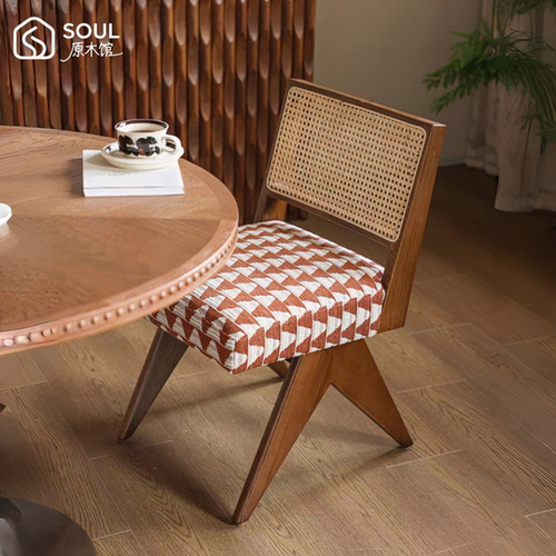 柿子精灵餐椅布艺法式田园中古风