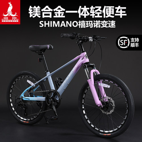 凤凰喜玛诺山地车学生车镁合金