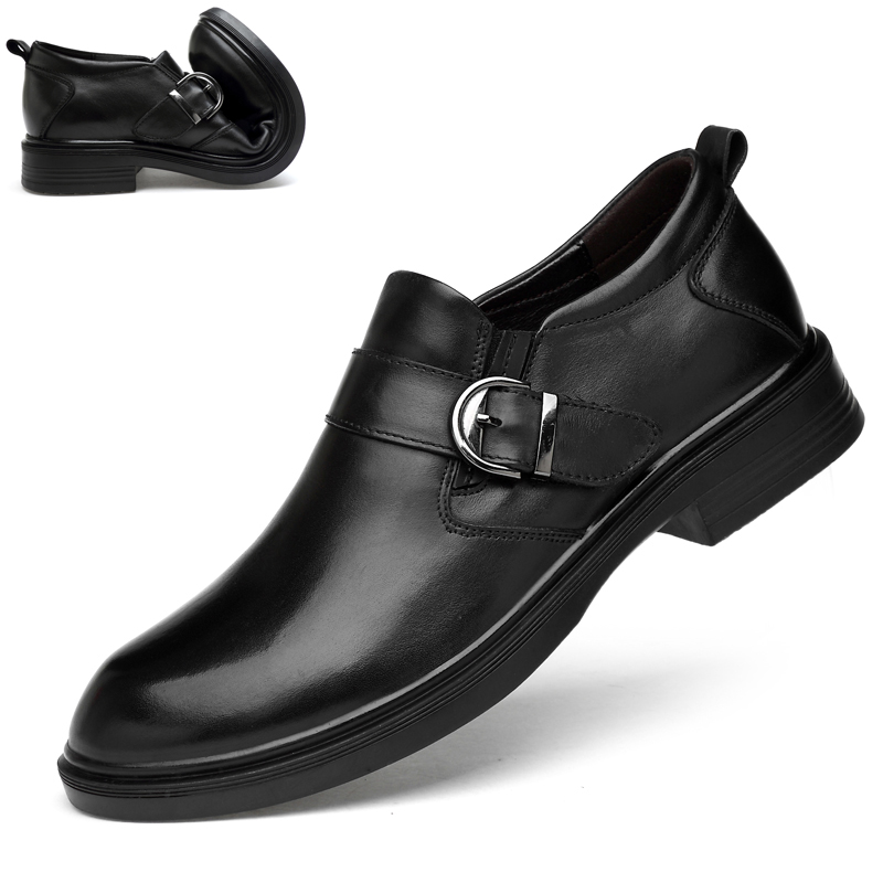 男士透气商务风正装小码皮鞋
