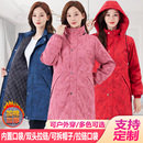 冬季 外穿防水污厨房围裙大褂工作服 保暖加棉绒加厚罩衣大人女时尚