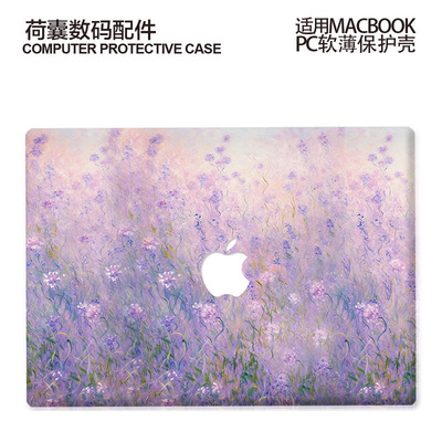 适用25新Macbook保护壳m3轻软苹果笔记本电脑套air薄16磨砂m4 pro13/14/15防摔2338油画风景2442/2681/3112