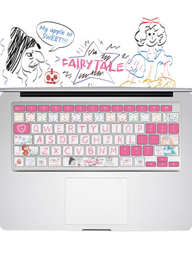 适用华为荣耀matebook13s笔记本硅胶magicbook14键盘膜xpro16童话