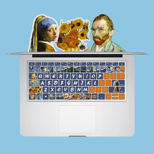 适用新华为荣耀matebook13s笔记本硅胶magicbook14键盘膜xpro名画