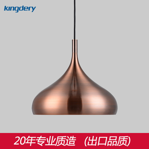 北欧设计工业风红古铜西餐厅火锅烤肉酒吧咖啡厅美式复古单头吊灯
