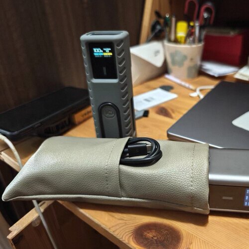 tman 收纳包鼠标充电宝皮质收纳袋酷态科10号15号小米165w收纳