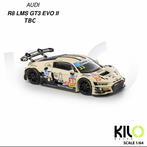 164奥迪R8LMSGT3EVO合金车模