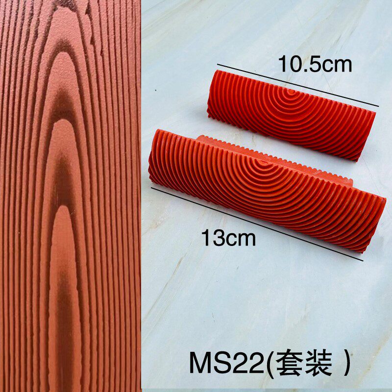 橡胶仿真木纹工具木纹器木纹漆木纹滚筒木纹刷镀锌管金属仿木工具