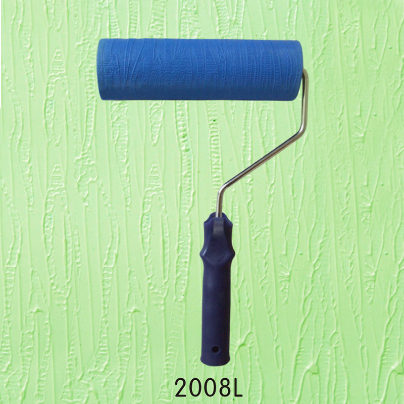 8寸肌理漆滚筒艺术涂料工具硅藻泥滚筒造型刷肌理压花滚筒2008l