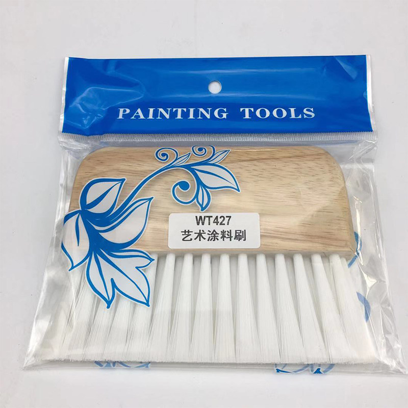 三排塑料长形艺术刷艺术漆工具肌理布纹刷硅藻泥艺术涂料施工工具