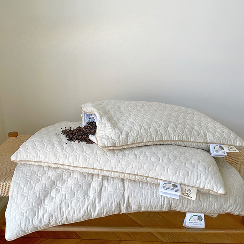 儿童荞麦壳护颈枕头枕芯6岁以上