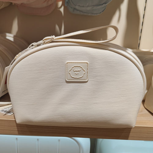 【MINISO】名创优品苹果派小狗贝壳化妆包贝壳形旅行收纳包小包包