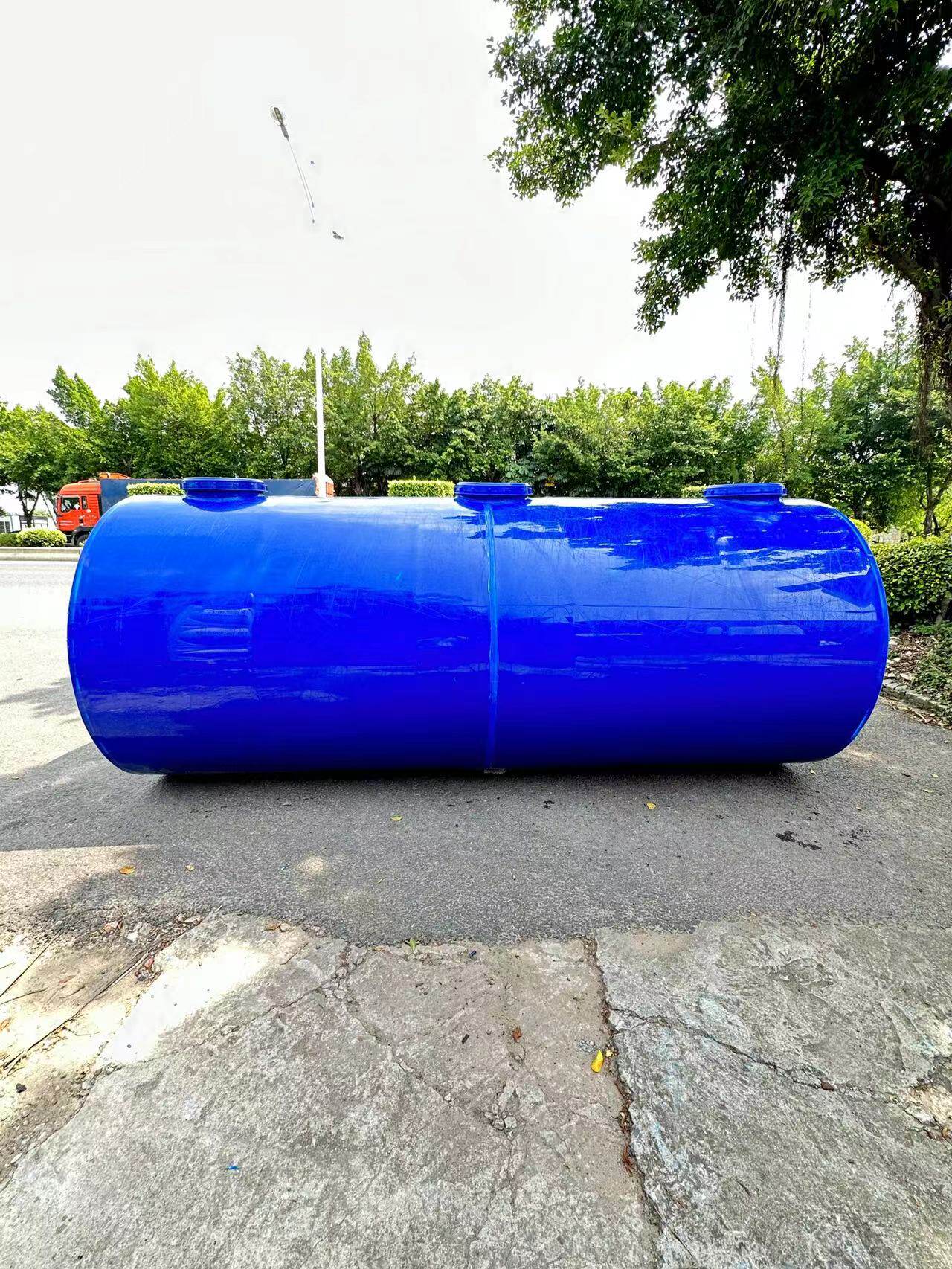 工厂定制pp蓝色5mm加厚化粪池三格式家用新农村厕改粪坑粪桶