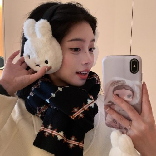 冬季可爱米菲兔护耳毛绒耳罩女