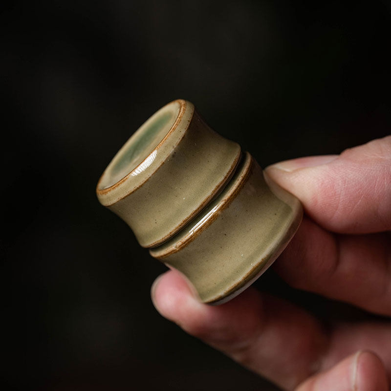 木鱼竹节壶盖托陶瓷茶碗功夫